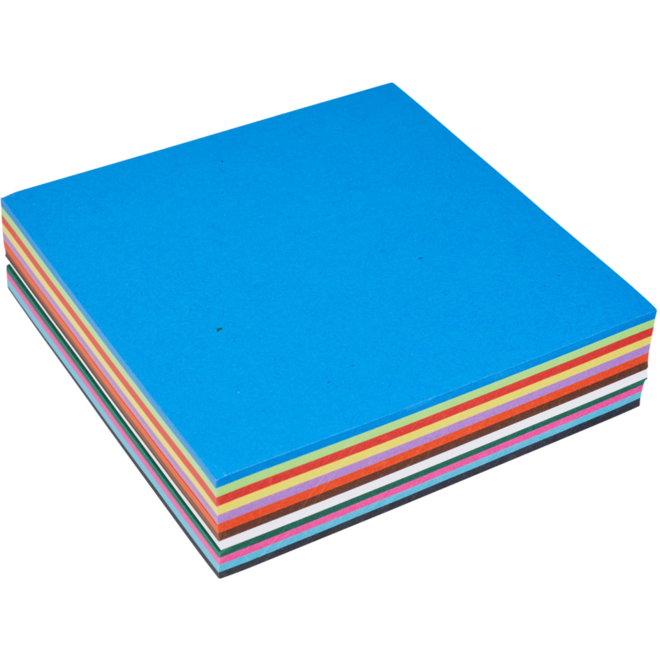 Vouwbladen 16 x 16 cm 60 grs 12-kleuren 480 vel