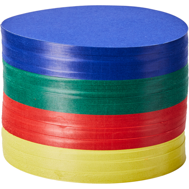 Vouwkartons rond 12 cm 120 grs 4-kleuren 480 vel