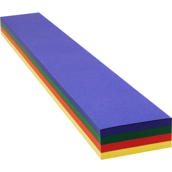 Hoedenstroken 68 x 10 cm 120 grs 4-kleuren 240 stroken