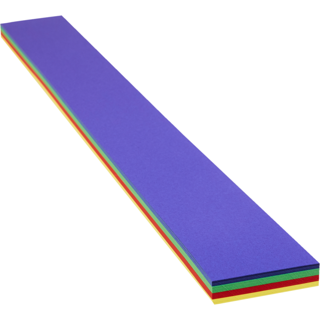 Hoedenstroken 7 x 70 cm 290 grs 4-kleuren 100 stroken