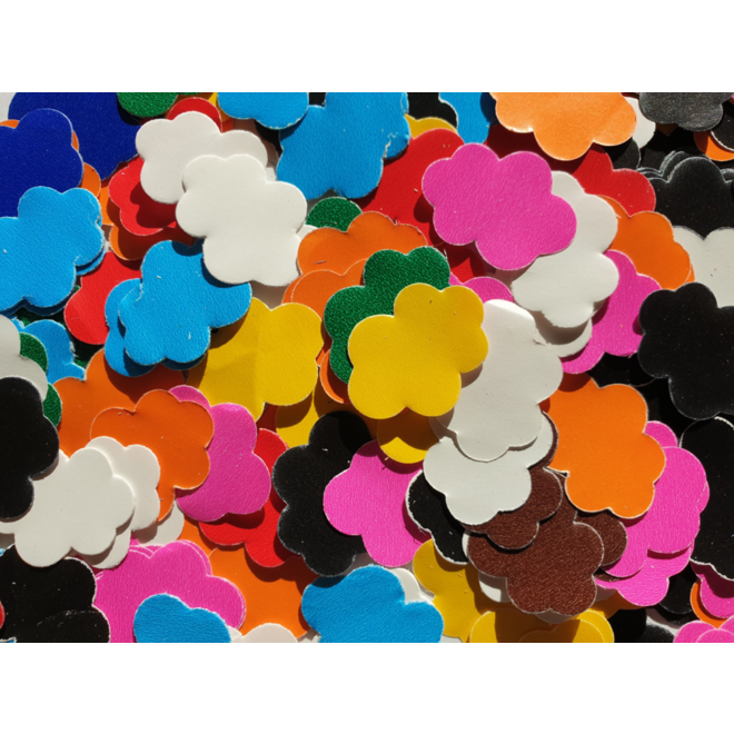 Plakfiguren wolk, 400 stuks