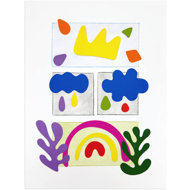Plakfiguren assorti Matisse stijl, 148 stuks