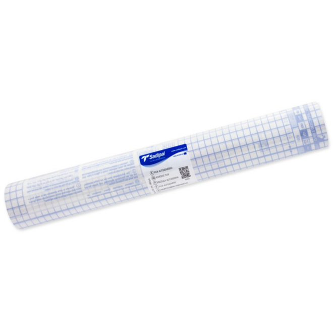 Kaftfolie 80 micron zelfklevend transparant 45 cm, 20 meter