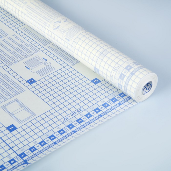 Kaftfolie 50 micron zelfklevend transparant 45 cm, 20 meter