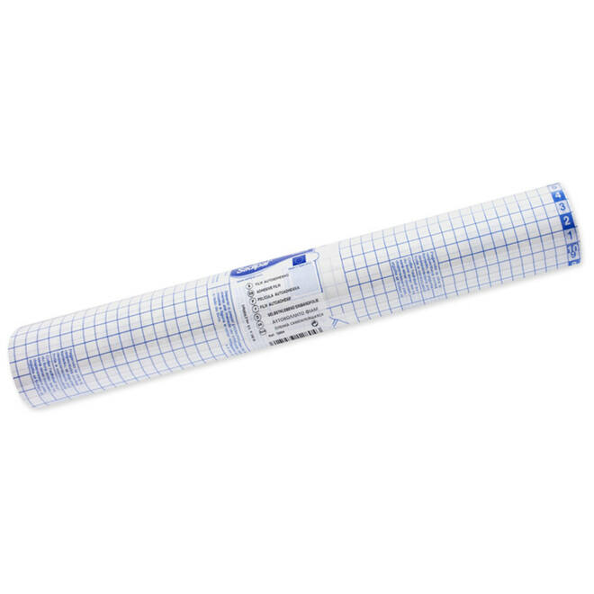 Kaftfolie 50 micron zelfklevend transparant 25 cm, 25 meter