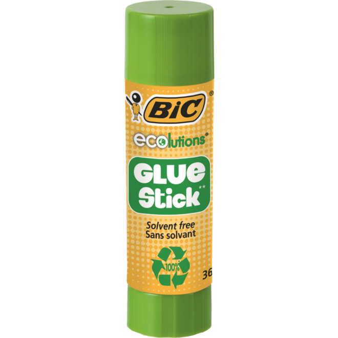 Plakstift BIC ECOlutions 36 gram box met 12 stuks 9 + 3 gratis!