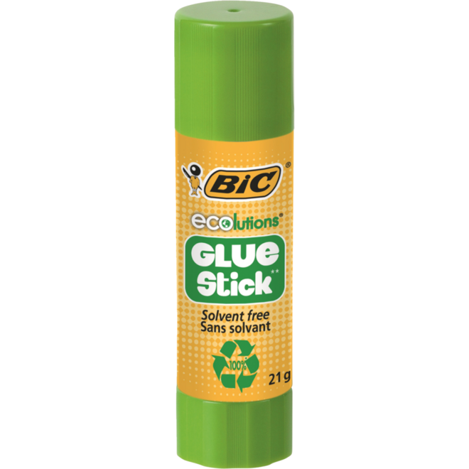 Plakstift BIC ECOlutions 21 gram box met 20 stuks 12 + 8 gratis!
