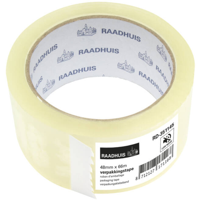 Plakband 48 mm x 66 meter transparant basic