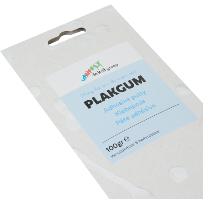 Plakgum 100 gram, 6 stuks