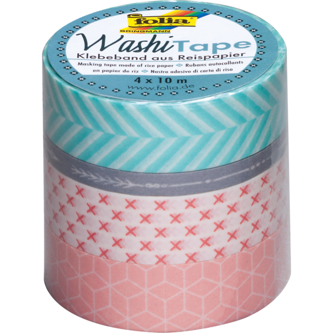 Washi-Tape set van 4,  geometrisch