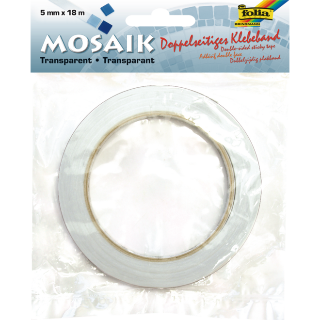 Plakband dubbelzijdig 5 mm x 18 meter