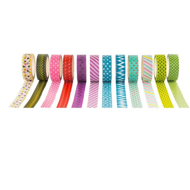 Washi Tape patronen 12 mm x 10 meter