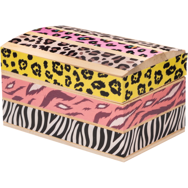 Washi Tape dierenpatronen 15 mm x 5 meter, 5 stuks