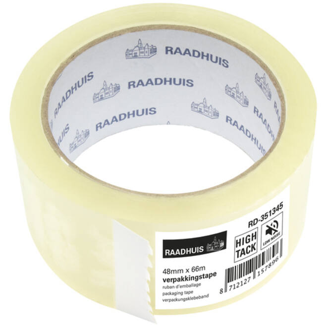 Plakband transparant 48 mm x 66 meter extra sterk