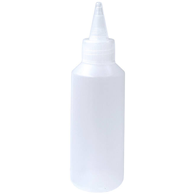 Lijmfles leeg 100 ml 100% recycled met dop, 24 stuks