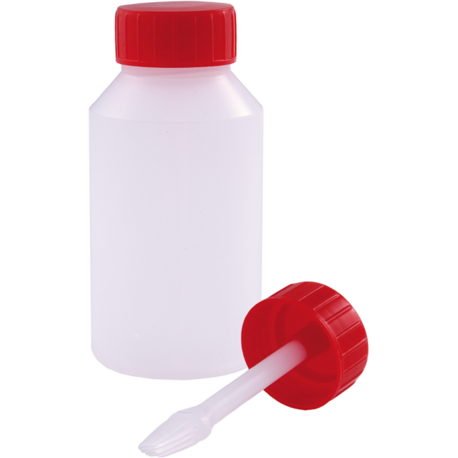 Lijmpotje leeg 100 ml incl. dop met kwast