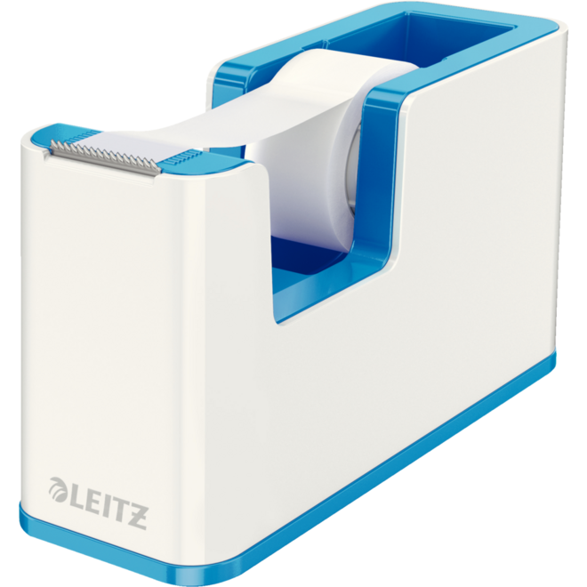 Plakbandhouder Leitz WOW wit/blauw inclusief plakband