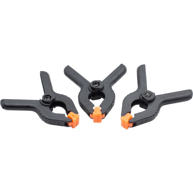 Klemmen met veer 6,5 cm, 20 stuks