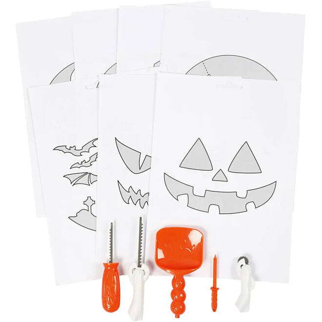 Pompoen snijden set, 5 delig