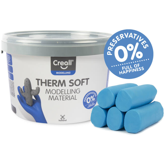 Klei Creall therm soft blauw, 2 kg - vanaf 8 jaar