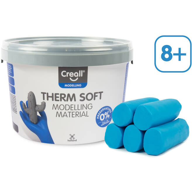 Klei Creall therm soft blauw, 2 kg - vanaf 8 jaar