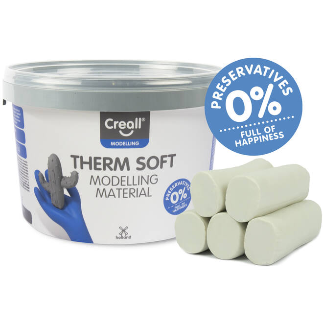 Klei Creall therm soft wit, 2 kg - vanaf 8 jaar