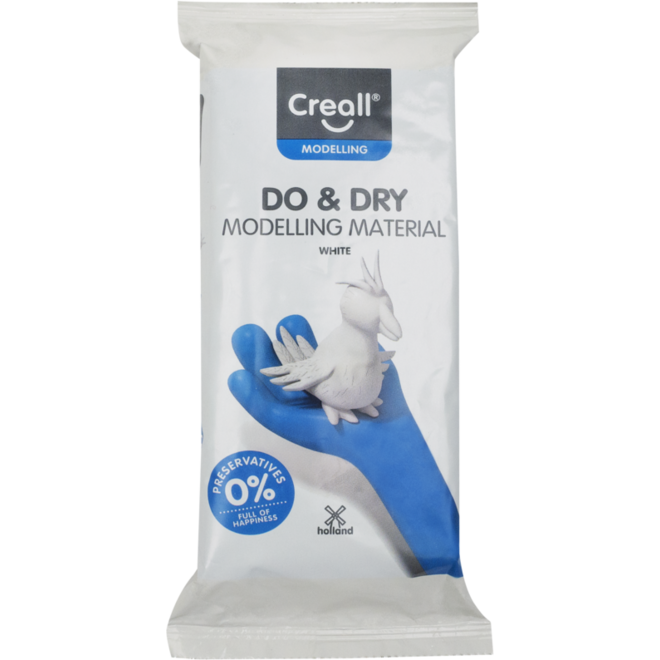 Klei zelfhardend Creall DO&DRY wit, 500 gr.
