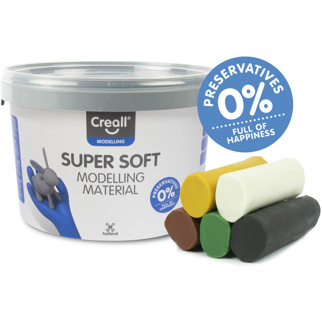 Klei Creall Super soft assorti Safari, 1750 gram
