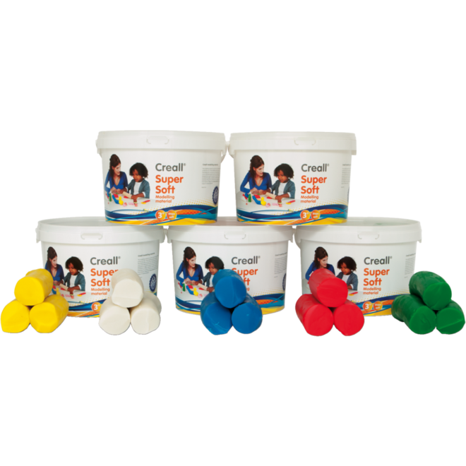 Klei Creall Super soft rood, 1750 gram