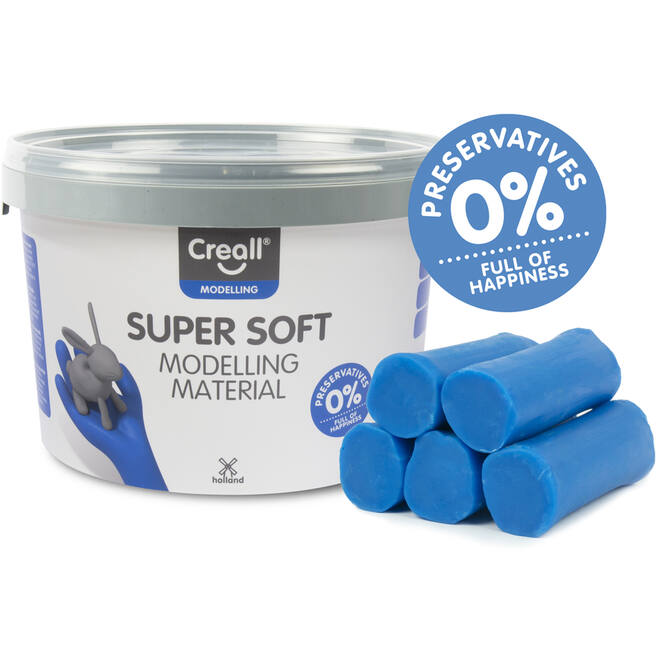 Klei Creall Super soft blauw, 1750 gram