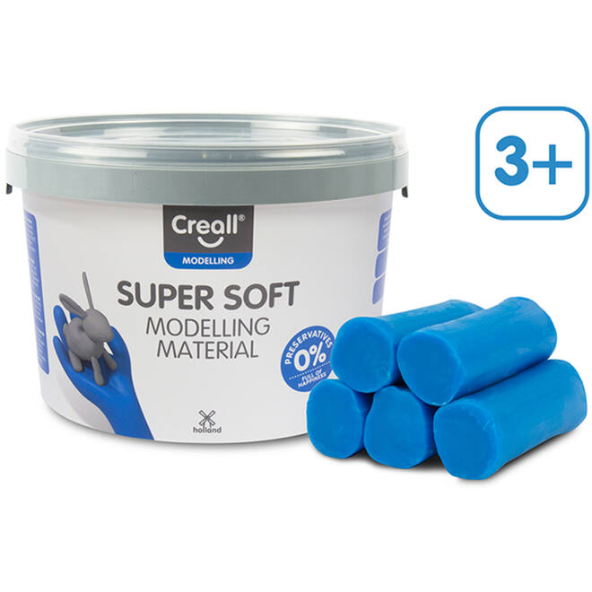 Klei Creall Super soft blauw, 1750 gram