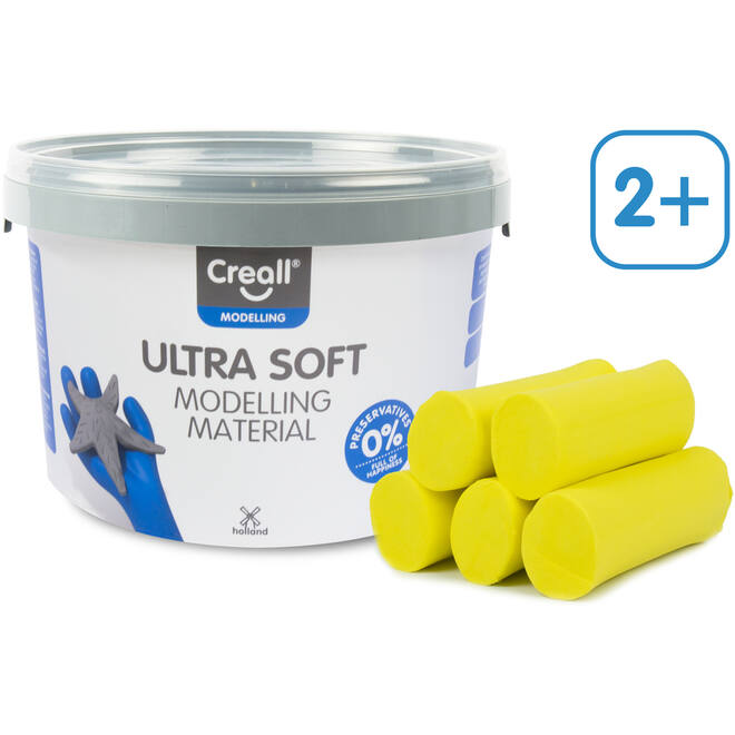 Klei Creall Ultra soft geel, 1100 gram