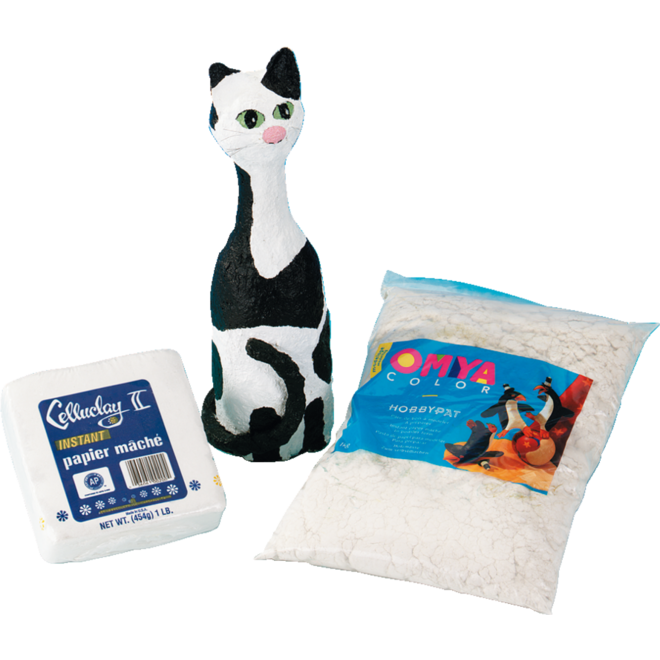 Papier-maché poeder modelleermateriaal, 1 kg