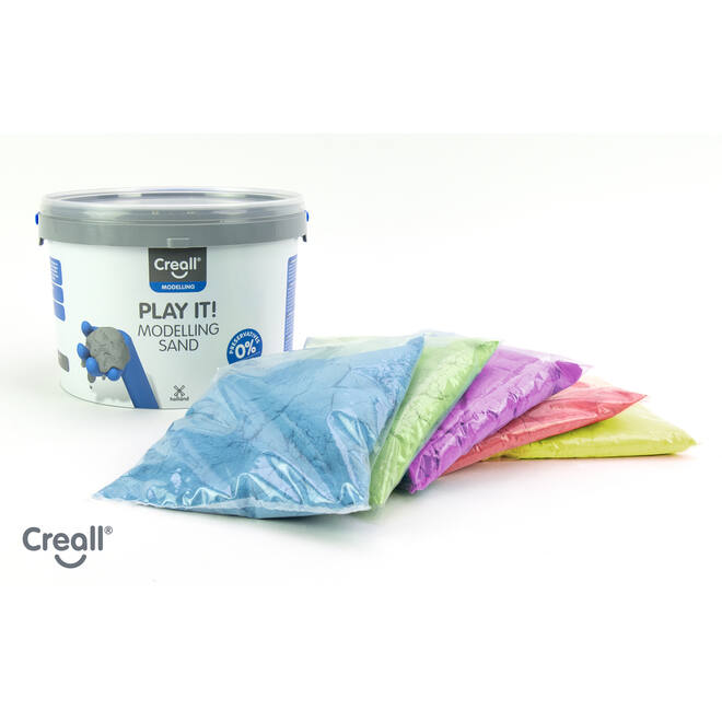 Modelleerzand Creall Play it! naturel, 750 g.