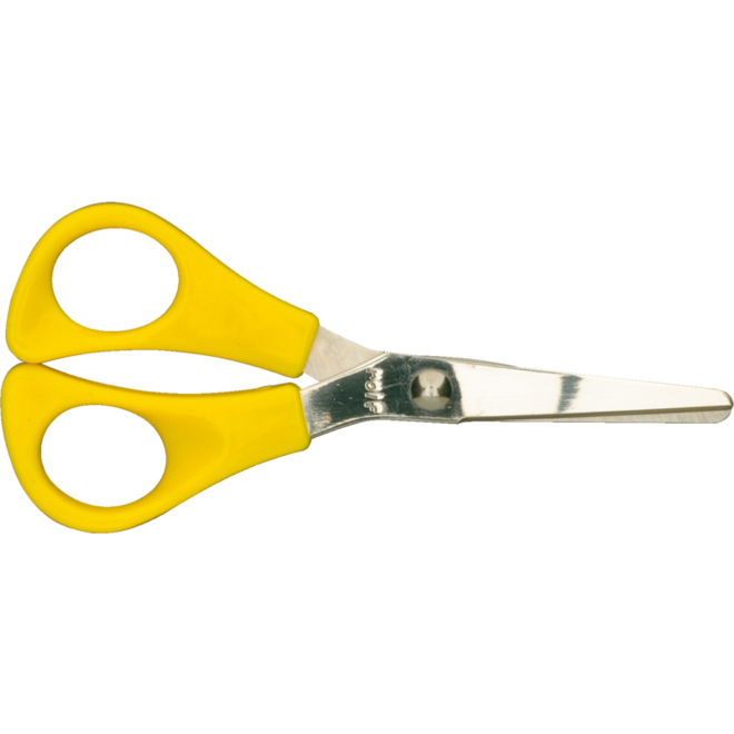Kleuterschaartje 14 cm geel