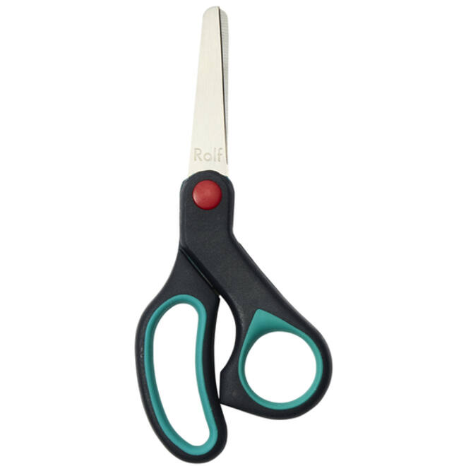Schaar 13 cm soft-grip knutselschaar ronde punt
