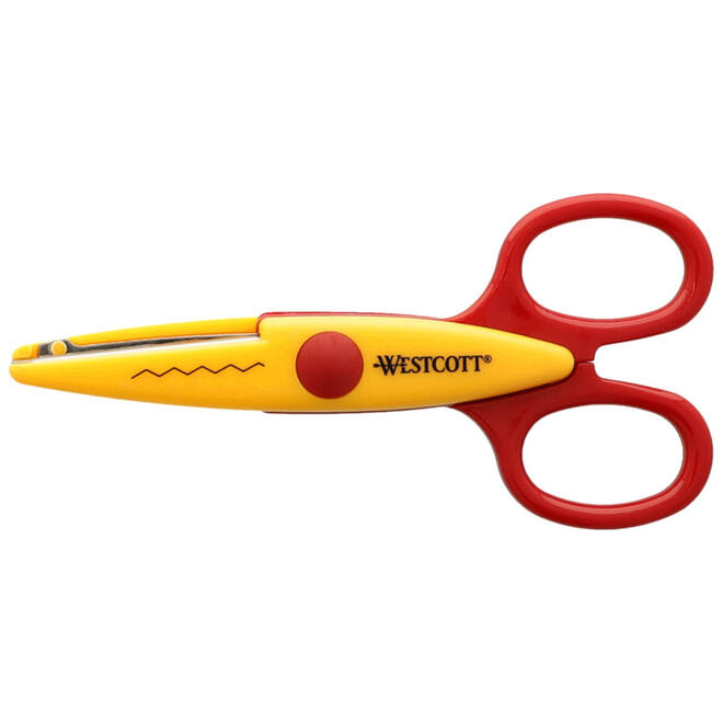 Figuurschaar 14 cm assorti motieven, 6 stuks