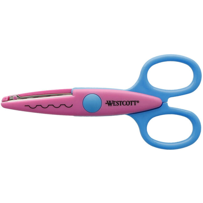 Figuurschaar 14 cm assorti motieven, 6 stuks