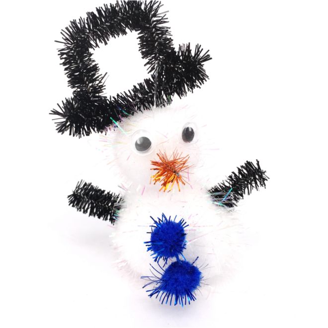 Chenilledraad/pompons glitterpakket assorti, 300 stuks