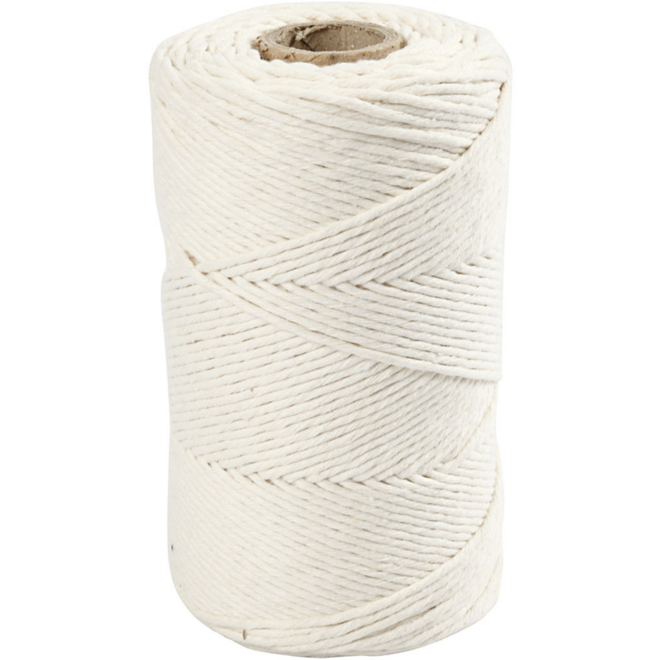 Macramé Koord Naturel 198 meter, 2 mm