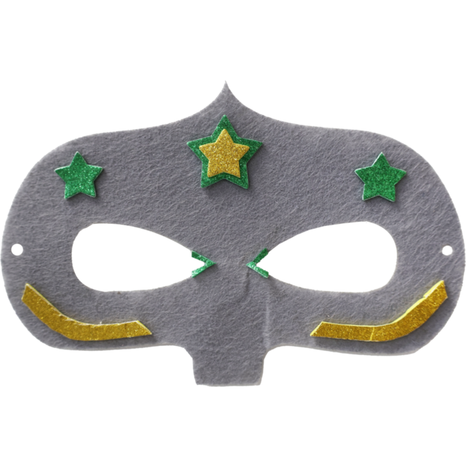 Superhelden maskers vilt 18 x 10 cm, 12 stuks