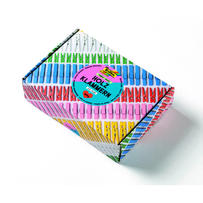 Crea-box Mini-wasknijpers assorti, 500 gr