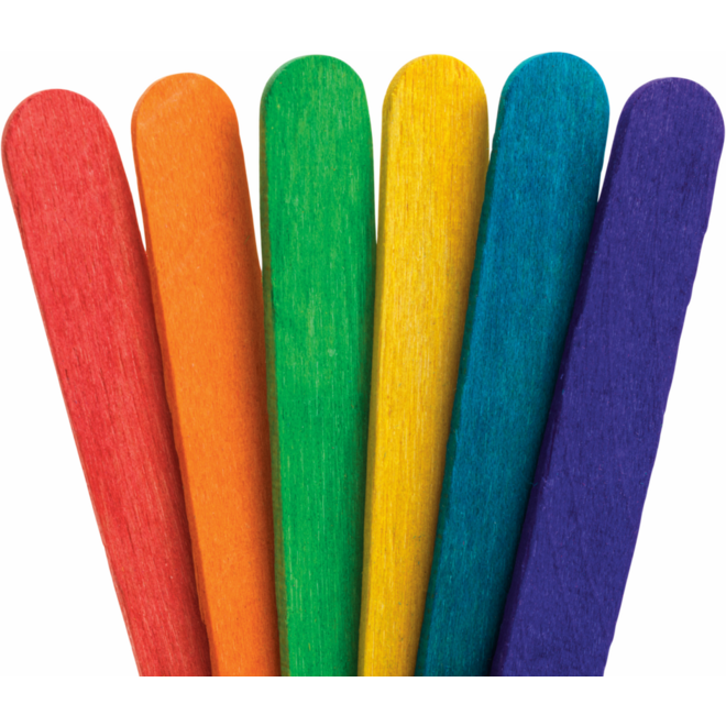 Lollystokjes gekleurd, 1000 stuks, 1 x 11,4 cm
