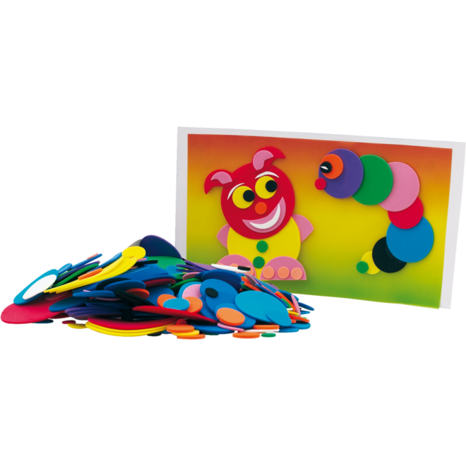 Foamset ass. ronde vormen in diverse kleuren en maten