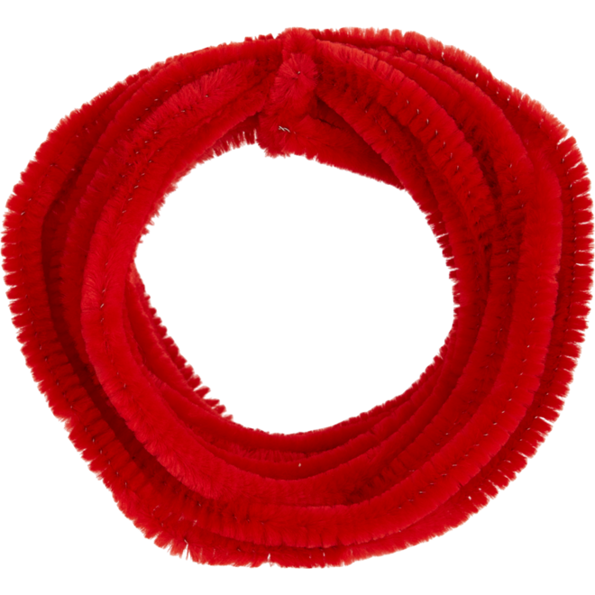 Chenilledraad 7 mtr x 9 mm rood