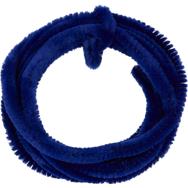 Chenilledraad 7 mtr x 9 mm donkerblauw