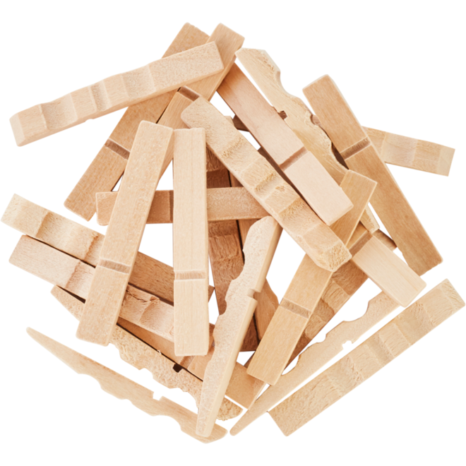 Wasknijpers half, mini 1000 stuks