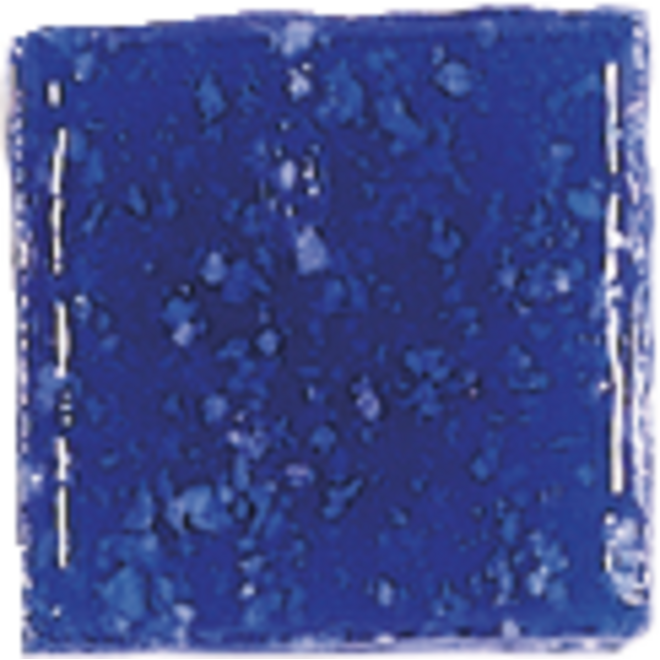 Glasmozaïek donkerblauw vierkant 1 x 1 cm, 300 stuks