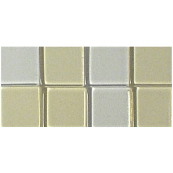 Acrylmozaïek 1 x 1 cm transparant wit-ecru 205 stuks