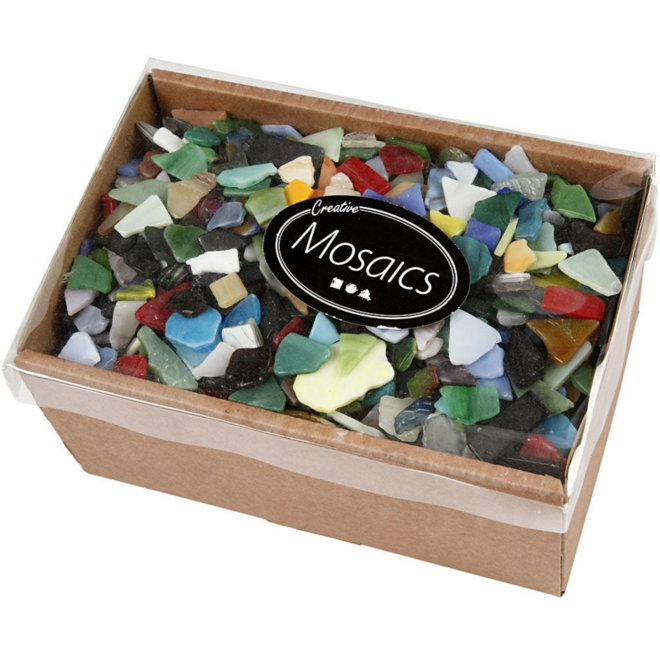 Mozaïek assorti kleuren en vormen, 2 kg